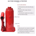 "12T Hydraulic Bottle Jack TLDHB-1112"