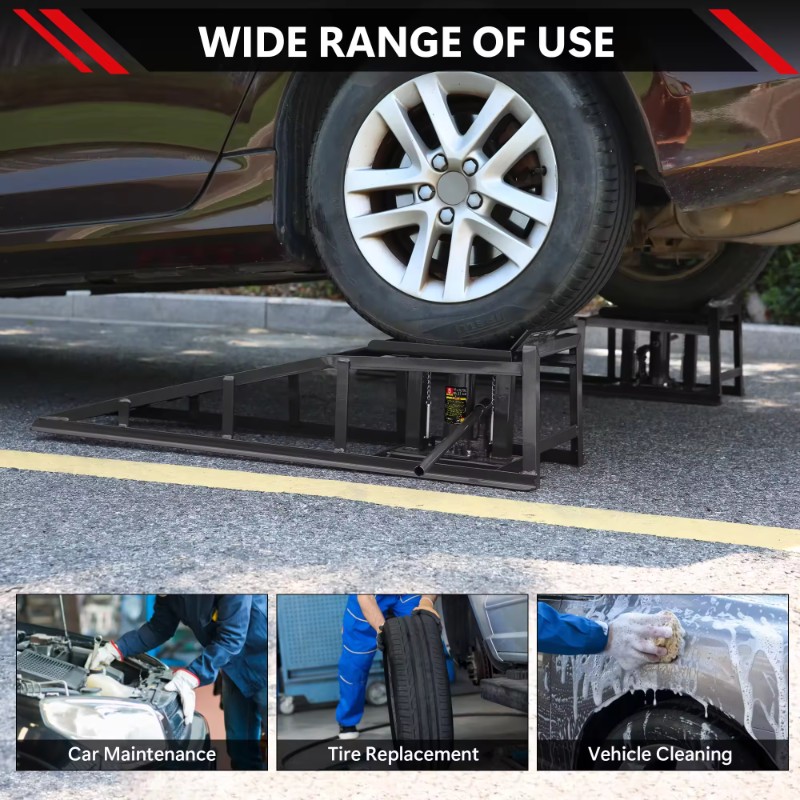 Lift Ramp Ss 5-Ton Heavy-Duty Portable Hydraulic Lift Ramps for Trucks